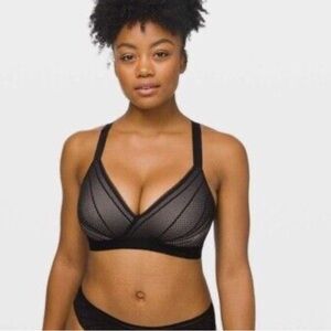 Lululemon Awake to Lace Bra Black Beige size 32DD